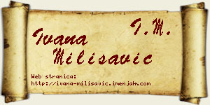 Ivana Milisavić vizit kartica